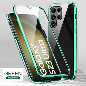 کاور 360 درجه مدل MagneticGlass مناسب برای گوشی موبایل سامسونگ Galaxy S22 Ultra