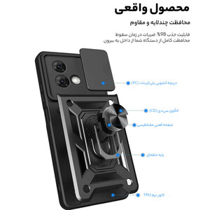 کاور مدل بتمنی مناسب برای گوشی موبایل موتورولا Moto G24 ساختار داخلی