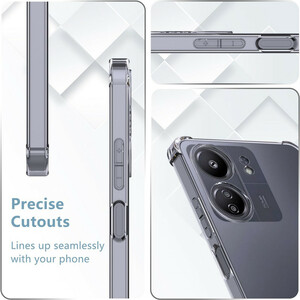 کاور ژله ای مدل ShockProof مناسب برای گوشی موبایل شیائومی Redmi 13C