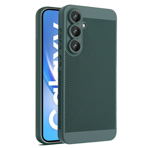 کاور Heat Dissipation مدل مشبک برای گوشی Galaxy S24 FE رنگ سبز
