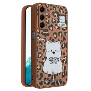 کاور فانتزی مدل Westie طرح پلنگی مناسب برای گوشی موبایل سامسونگ Galaxy A15
