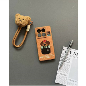قاب فانتزی Doxie برای گوشی شیائومی Redmi 14C / Poco C75 / Redmi A4 / Redmi A3 Pro | طراحی خاص، بند آویز خرسی، محافظ لنز