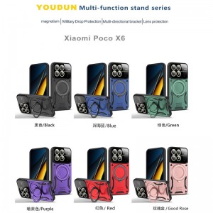کاور مدل HybridRing مناسب برای گوشی موبایل شیائومی Poco X6 / Redmi Note 13 Pro 5G