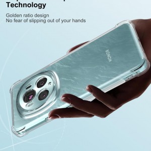 کاور ژله‌ای ShockProof مناسب برای گوشی آنر Magic 6 Pro | طراحی شفاف، محافظت لنز دوربین