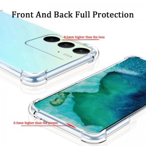 کاور ژله‌ای ShockProof مناسب برای گوشی ریلمی C75 | چهارگوشه ایربگ‌دار، محافظت کامل