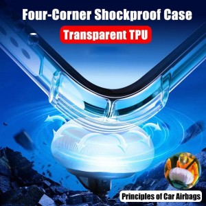 کاور ژله‌ای ShockProof مناسب برای گوشی ریلمی C75 | چهارگوشه ایربگ‌دار، محافظت کامل