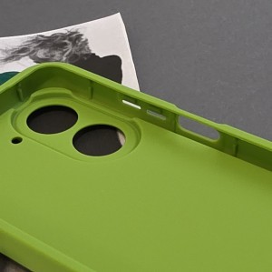 نمای جانبی قاب GreenFrog مناسب گوشی Redmi A5، با گوش‌های برجسته و رنگ سبز فانتزی