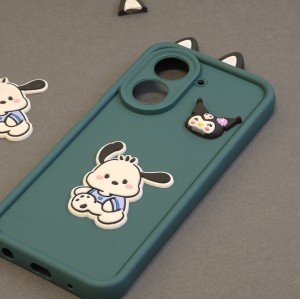 نمای نزدیک قاب KittyRabit مخصوص Redmi A5 با طرح خرگوش و جزئیات کارتونی جذاب