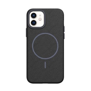 کاور لوکس Cavaro برای iPhone 12 Mini | طراحی ظاهری خاص، چرم مصنوعی باکیفیت مشکی