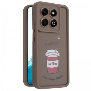 کاور طرح‌دار مدل CafeMood مناسب برای گوشی موبایل آنر Honor X6B