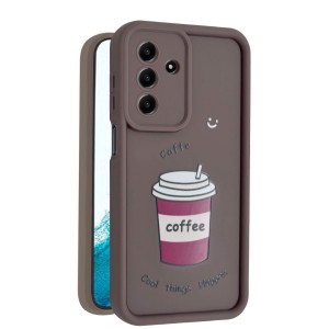 کاور طرح‌دار مدل CafeMood مناسب برای گوشی موبایل سامسونگ Galaxy A17