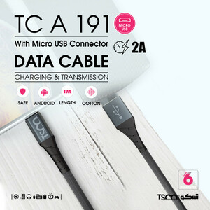 کابل تبدیل USB به microUSB تسکو مدل TC A191 طول 1 متر