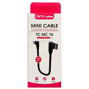 کابل تبدیل USB به USB-C تسکو مدل TC MC76 طول0.2 متر