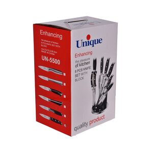سرویس چاقو آشپزخانه 8 پارچه یونیک کد 5500