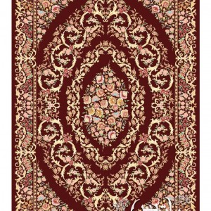 فرش پاتریس گلگون زرشکی ۷۰۰ شانه