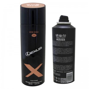 اسپری بدن زنانه رودیر مدل Rose gold Lexus حجم 200ml