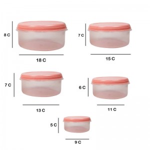 ظروف نگهدارنده کاوه پلاست مدل PN1007F مجموعه 5 عددی