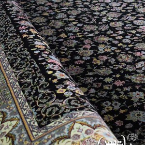 فرش پاتریس افشان مهربان گل سرمه‌ای ۱۲۰۰ شانه