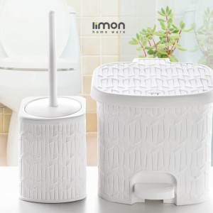 سطل و فرچه طرح بامبو متوسط کد 1610