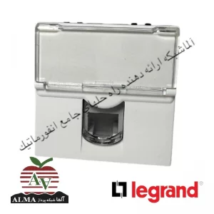 کیستون (پریز) شبکه Cat6ASFTP لگراند (پهن) 2 ماژول 76576