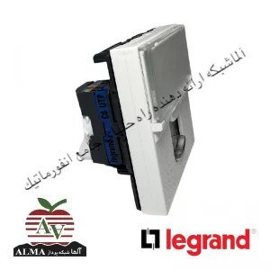 کیستون (پریز) شبکه Cat6SFTP لگراند (پهن) 2 ماژول 76566