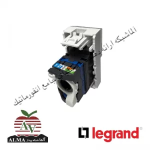 کیستون (پریز) شبکه Cat6UTP لگراند (باریک) 1 ماژول 76561