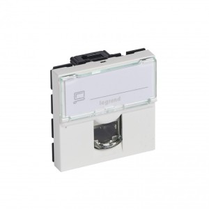 کیستون (پریز) شبکه Cat6UTP لگراند (پهن) 2 ماژول 76564