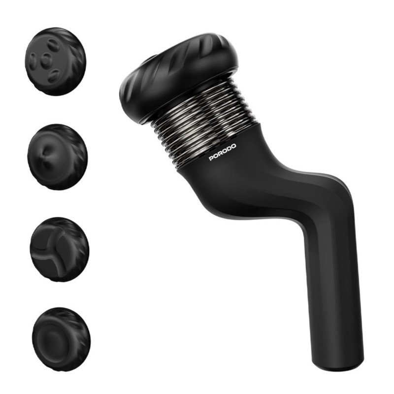ماساژور چرخشی پرودو با چهار سری ماساژ Porodo 4-Head Rotating Muscle Relief Massager PDLFSTHX102