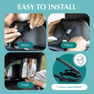 آینه پشت سر صندلی ماشین کودک  برند بامبل برد Bumble &amp; Bird Back Seat Car Mirror