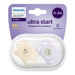 پستانک ارتودنسی اونت ۰-۲ ماه دخترانه ultrastart مدل scf۰۷۵/۰۶
