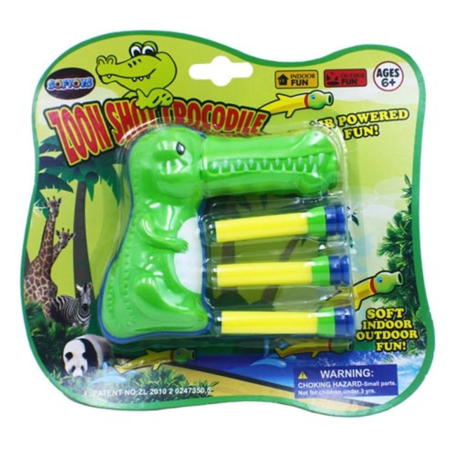 اسلحه فومی تیرچسبی Zoon Shot Crocodile مدل کروکودیل