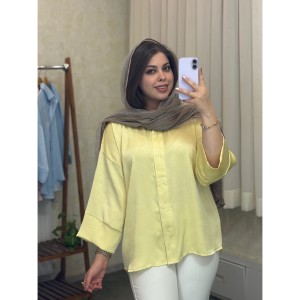 شومیز ساتن/مانتو شومیزی ساتن کد ۱۱۷۷
