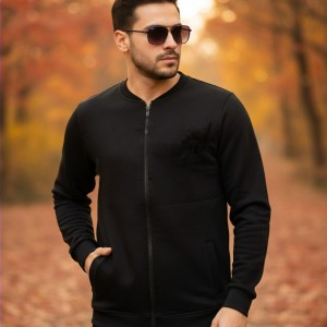 سویشرت دورس سه‌نخ پنبه‌ای بدون کلاه تو‌کرکی مردانه | گرم و نرم | کد 757