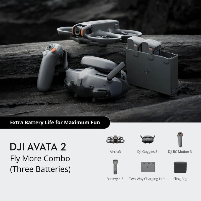 DJI Avata 2 Fly More Combo (سه باتری)