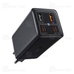 شارژر دیواری فست شارژ بیسوس Baseus GaN6 Pro Fast Charger 2C+2U 100W EU P10162705112-00 توان 100 وات