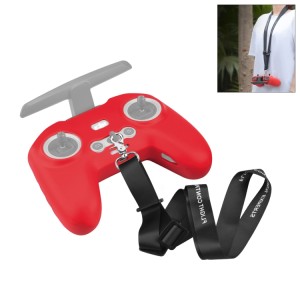 قاب محافظ سیلیکونی  برای ریموت  DJI FPV با بند گردنی مشکی