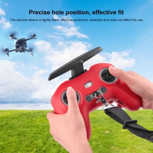 قاب محافظ سیلیکونی  برای ریموت  DJI FPV با بند گردنی مشکی