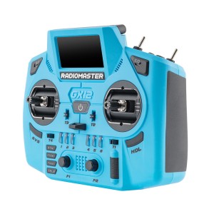 رادیوکنترل RadioMaster GX12 Crush ELRS (Mode 2) – کنترلر حرفه‌ای دو-باند برای پهپاد و RC