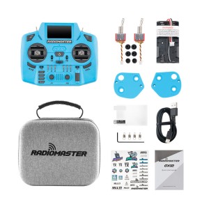رادیوکنترل RadioMaster GX12 Crush ELRS (Mode 2) – کنترلر حرفه‌ای دو-باند برای پهپاد و RC