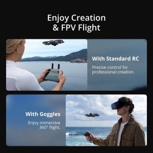 هلی‌شات DJI Avata 360 Motion Fly More Combo | پکیج حرفه‌ای FPV با دوربین 360 درجه 8K