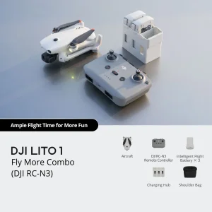 پهپاد DJI Lito 1 Fly More Combo (DJI RC-N3) | پکیج کامل پرواز حرفه‌ای
