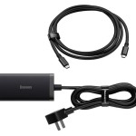 شارژر و هاب 4 پورت سوپر فست‌شارژ 67 واتی بیسوس Baseus CCGP110001 GaN-5 Pro Desktop
