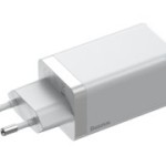 شارژ دیواری فست شارژ تایپ سی و یو اس بی 65 وات بیسوس Baseus CCGAN2P-B02 Dual USB-C Quick Charging