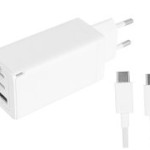 شارژ دیواری فست شارژ تایپ سی و یو اس بی 65 وات بیسوس Baseus CCGAN2P-B02 Dual USB-C Quick Charging