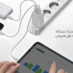 شارژ دیواری فست شارژ تایپ سی و یو اس بی 65 وات بیسوس Baseus CCGAN2P-B02 Dual USB-C Quick Charging