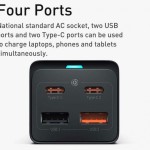 شارژر دیواری فست شارژ تایپ‌سی و یو‌اس‌بی بیسوس Baseus GaN3 Pro 65W Fast Charging Data Cable PSZM000001