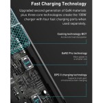 شارژر دیواری سریع چهار پورت و کابل تایپ سی بیسوس Baseus GaN2 Pro Quick Charger 2U+2C 100W