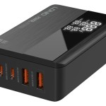 پاور هاب سوپر فست شارژ تایپ سی و یو اس بی 100 وات الدنیو LDNIO A4809C 100W GaN Super Fast Charger