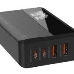 پاور هاب سوپر فست شارژ تایپ سی و یو اس بی 100 وات الدنیو LDNIO A4809C 100W GaN Super Fast Charger