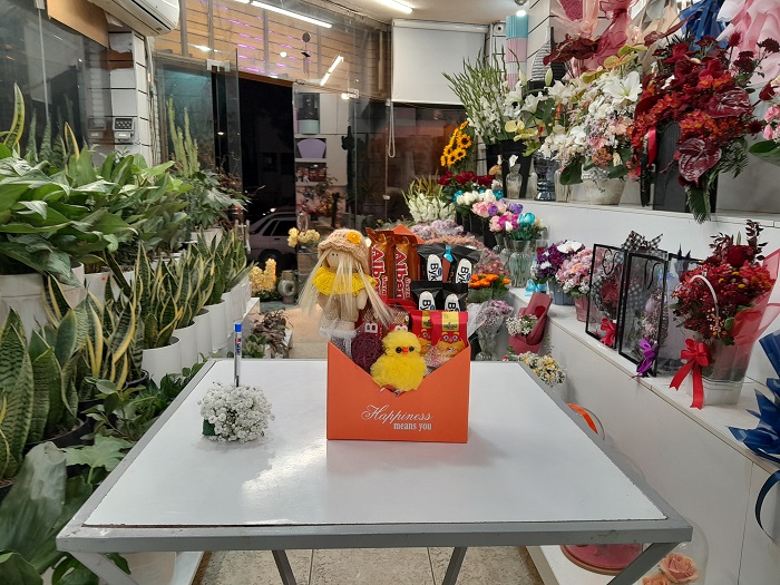 پک عطر ولنتاین با گل و عروسک کد A1 برند آنایو